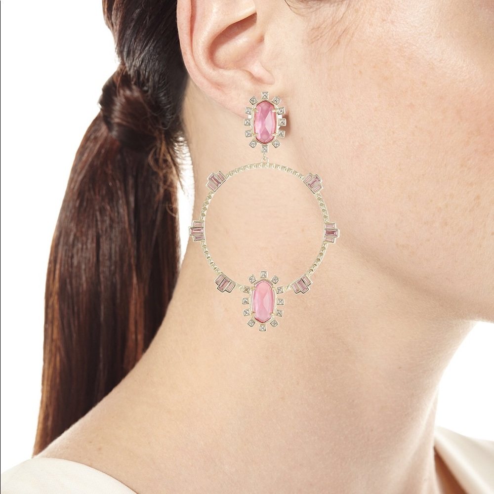 ✨NWT Kendra Scott Gareth Front Drop Hoop Earrings✨ - Picture 2 of 4